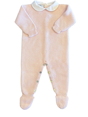 Pink Footie with Collar (Infant)