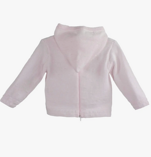 Pink Back Zip Hooded Cardigan (Baby)