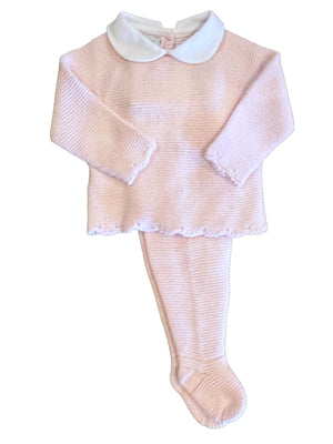 Pink Footed Set with Collar (Infant)