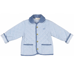Classic Blue Quilted Jacket (Toddler)