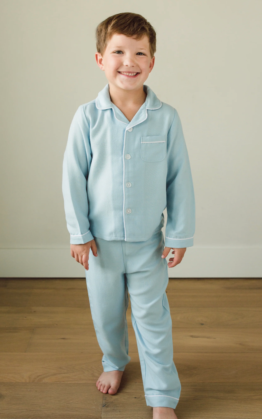 Classic Pajama Set-Light Blue (Kid)