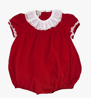 Red Cord Christmas Girl Bubble (Baby)