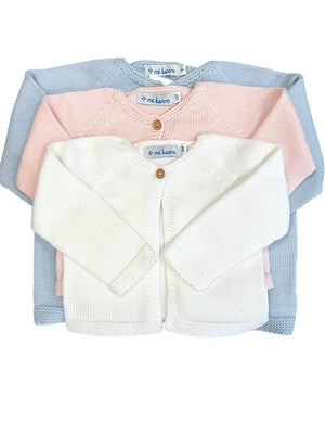 Single Button Cardigan-Pink (Baby)