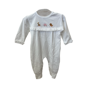 Girl's Giraffe, Elephant, Lion Playsuit (Baby)