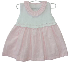 Pink Plumetti Yoke Dress (Toddler)