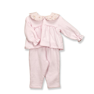 Light Pink Floral Collar Set (Baby)