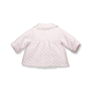 Pink Quilted Jacket With Collar (Infant)