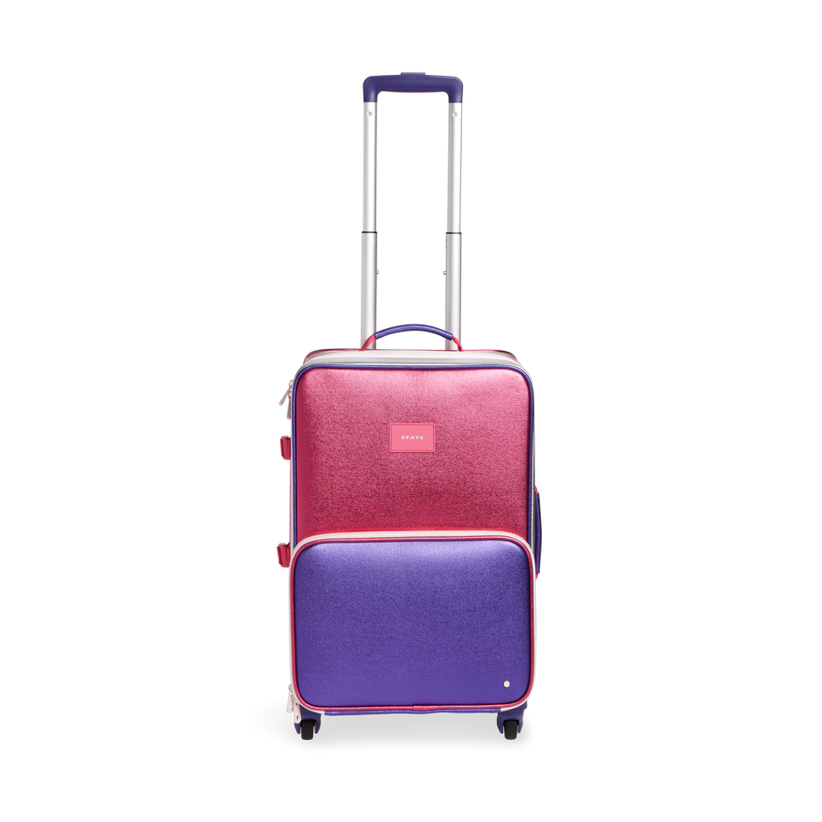 Logan Hot Pink/Purple Suitcase