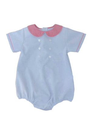 *PRE-ORDER* Weller Blue Cord Bubble with Red Gingham (Toddler)