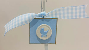 Carriage Canvas Ornament